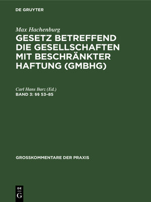 cover image of §§ 53–85